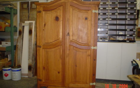 Armoire before AM Furniture Finishing - in Surrey, Burnaby, New Westminster, Vancouver and Lower Mainland - wing back chairs