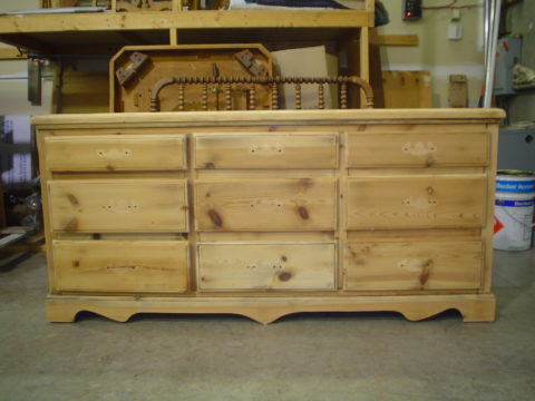 Dresser Before - AM Furniture Finishing - in Surrey, Burnaby, New Westminster, Vancouver and Lower Mainland - wing back chairs