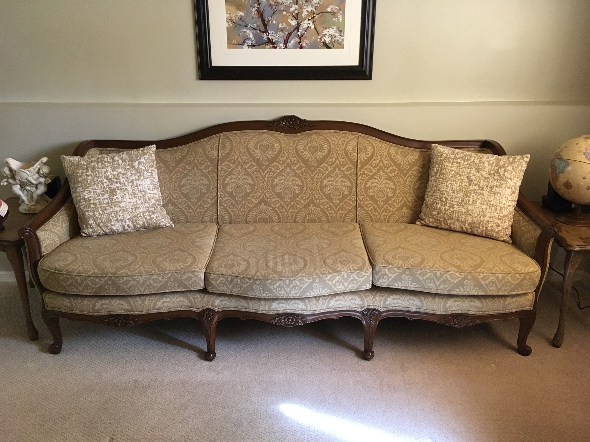 French Provincial Sofa - AM Furniture in Surrey, New Westminster, Burnaby, Vancouver, Coquitlam